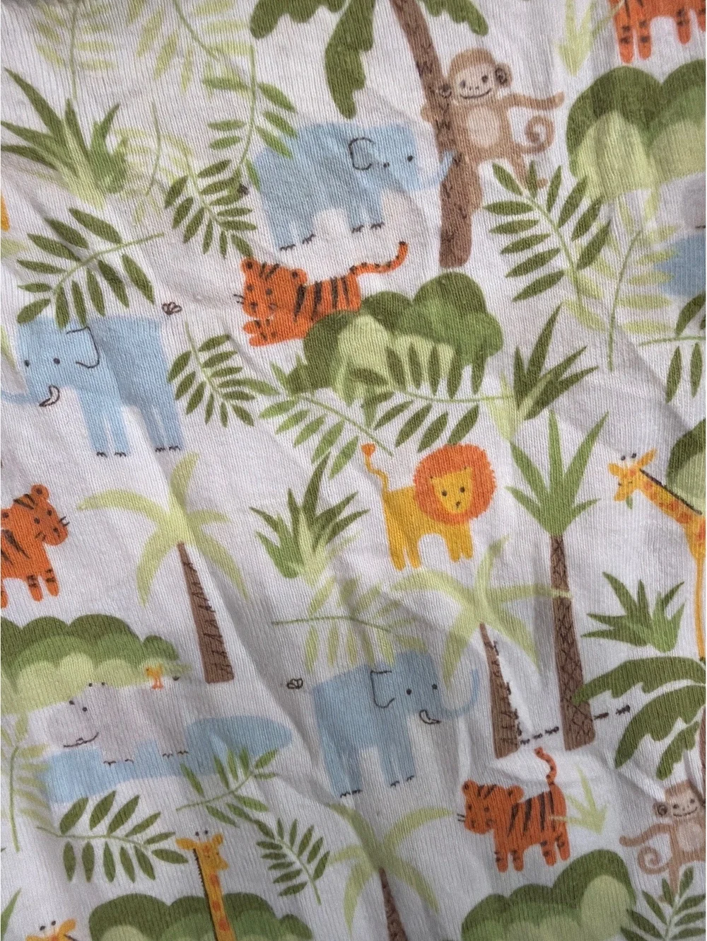 Gymboree Baby Long Sleeve Onesie with Jungle Animal Print 6-12 Months
